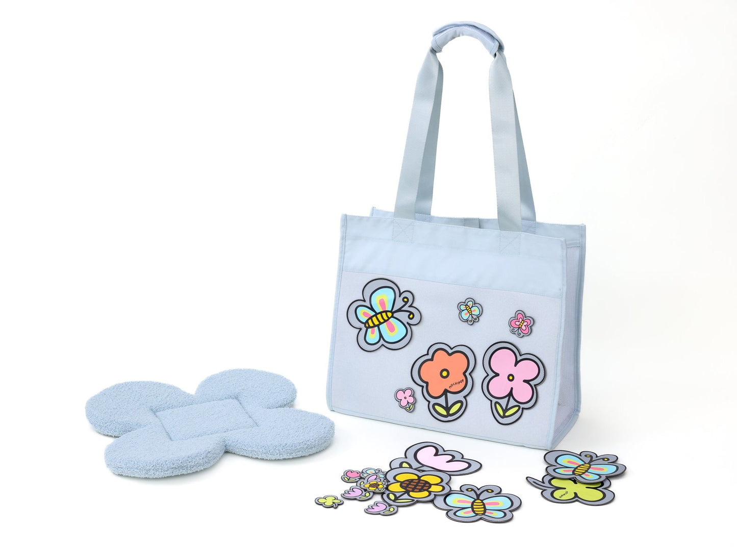 "the Bloomy" Cat Carrier with Blossom Velcro Patches