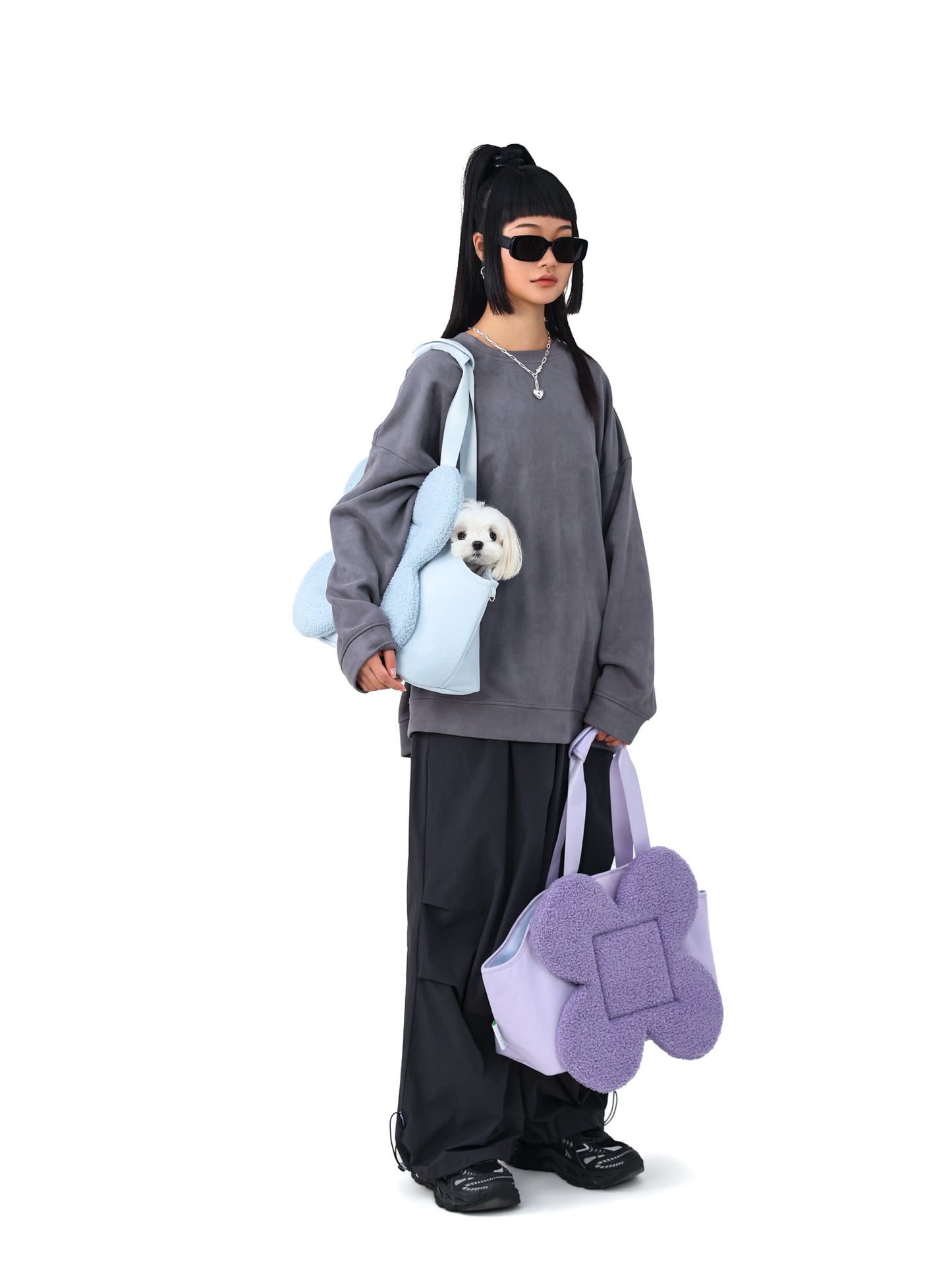 “the Bloomy” Dog Carrier - PURPLE