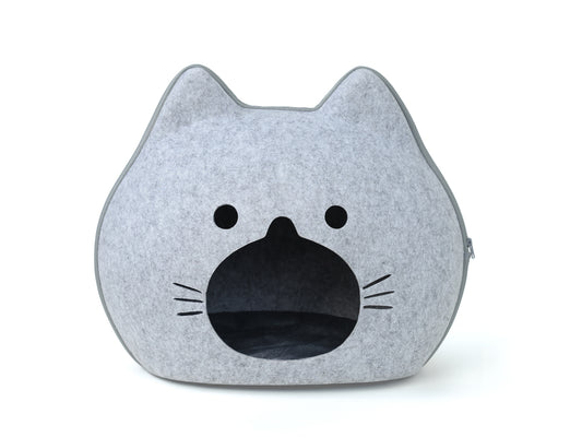 Kitty Cat Bed Cave - GRAY