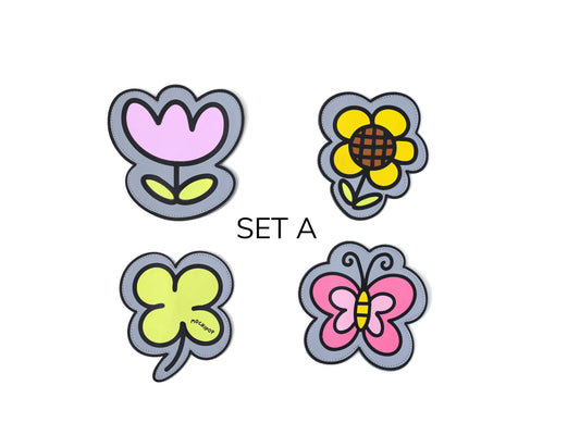 Blossom Velcro Patch Set A