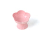 “the Floret” Elevated Ceramic Pet Bowl - PINK