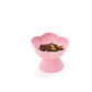 “the Floret” Elevated Ceramic Pet Bowl - PINK