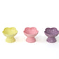 “the Floret” Elevated Ceramic Pet Bowl - PINK