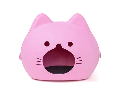 Kitty Cat Bed Cave - PINK