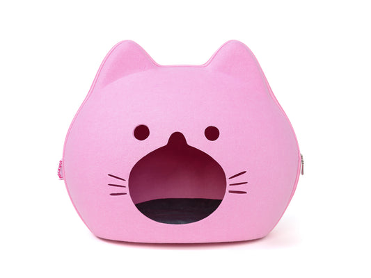 Kitty Cat Bed Cave - PINK