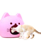 Kitty Cat Bed Cave - PINK