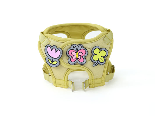 Small Blossom Velcro Patches on "the Bloomy" Pet Harness