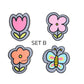 Blossom Velcro Patch Set B